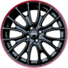 17-inch black alloy rims
