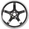 17 inch black silver rims